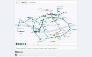 Screenshot of Korean Metro: the Seoul Missions map